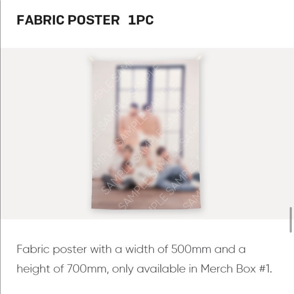 Official BTS Fabric Poster